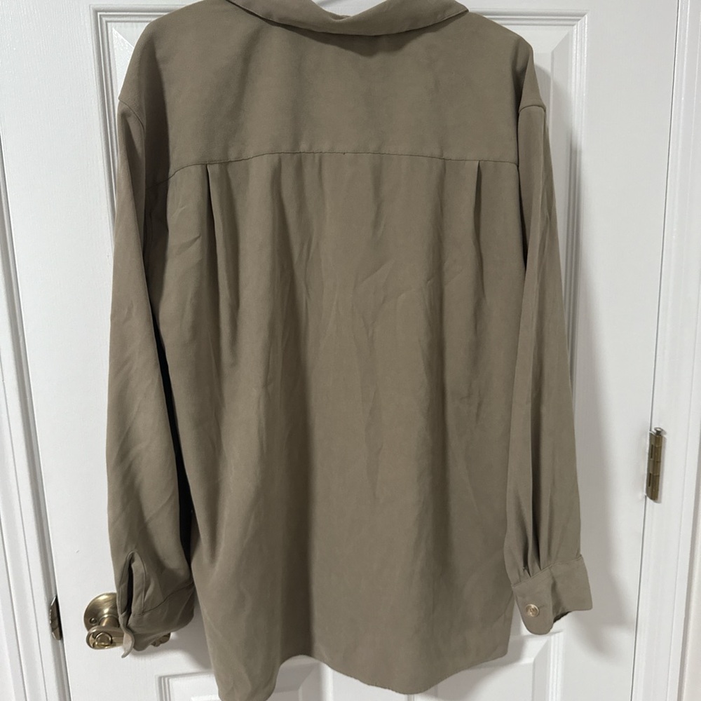 Beige Button-Up Shirt - Picture 5 of 6